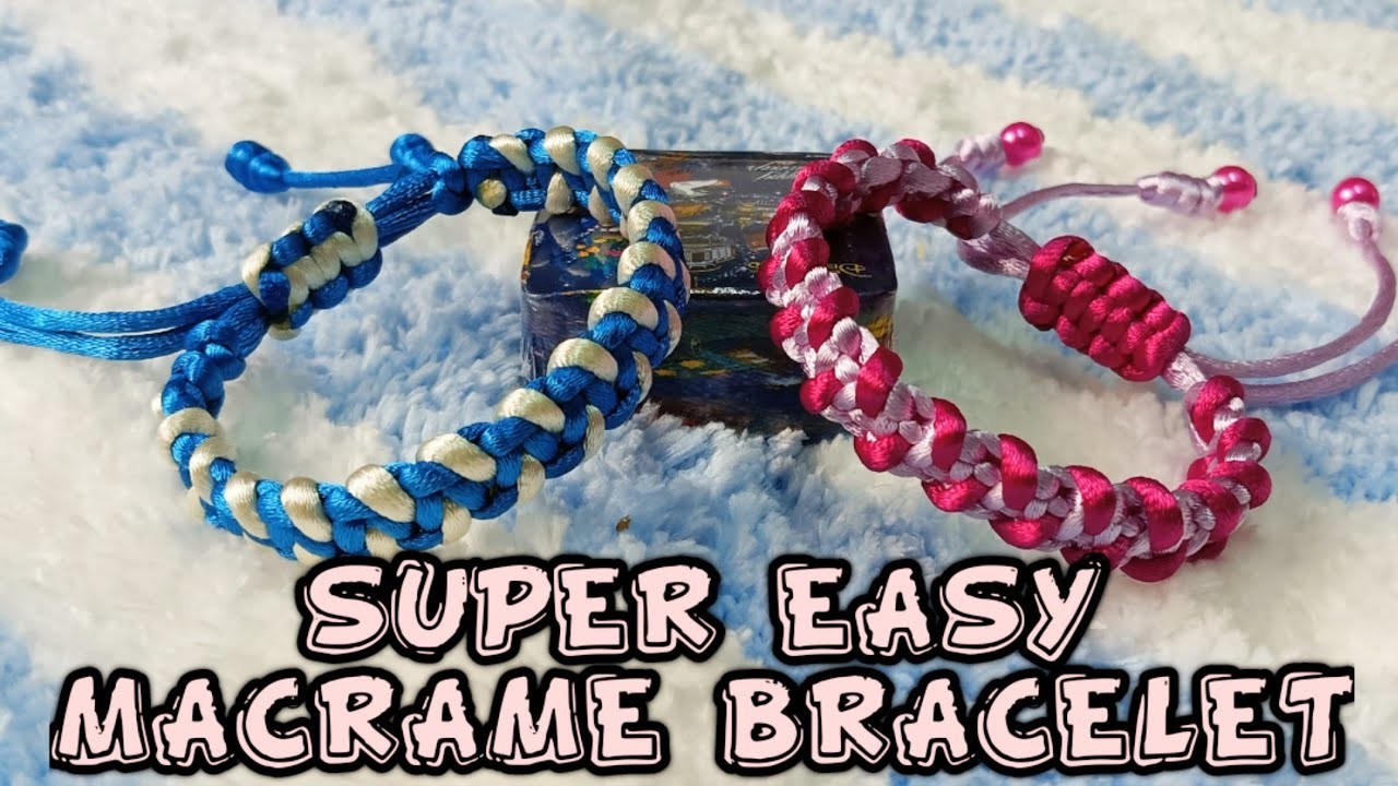 DIY Easy Way to Make Macrame Bracelet Good for Beginners step by step tagalog tutorial #21