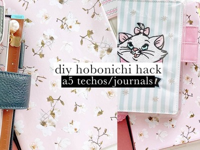 DIY Hobonichi Hack | Custom cover for you A5 Techo. Notebooks | Ariebea
