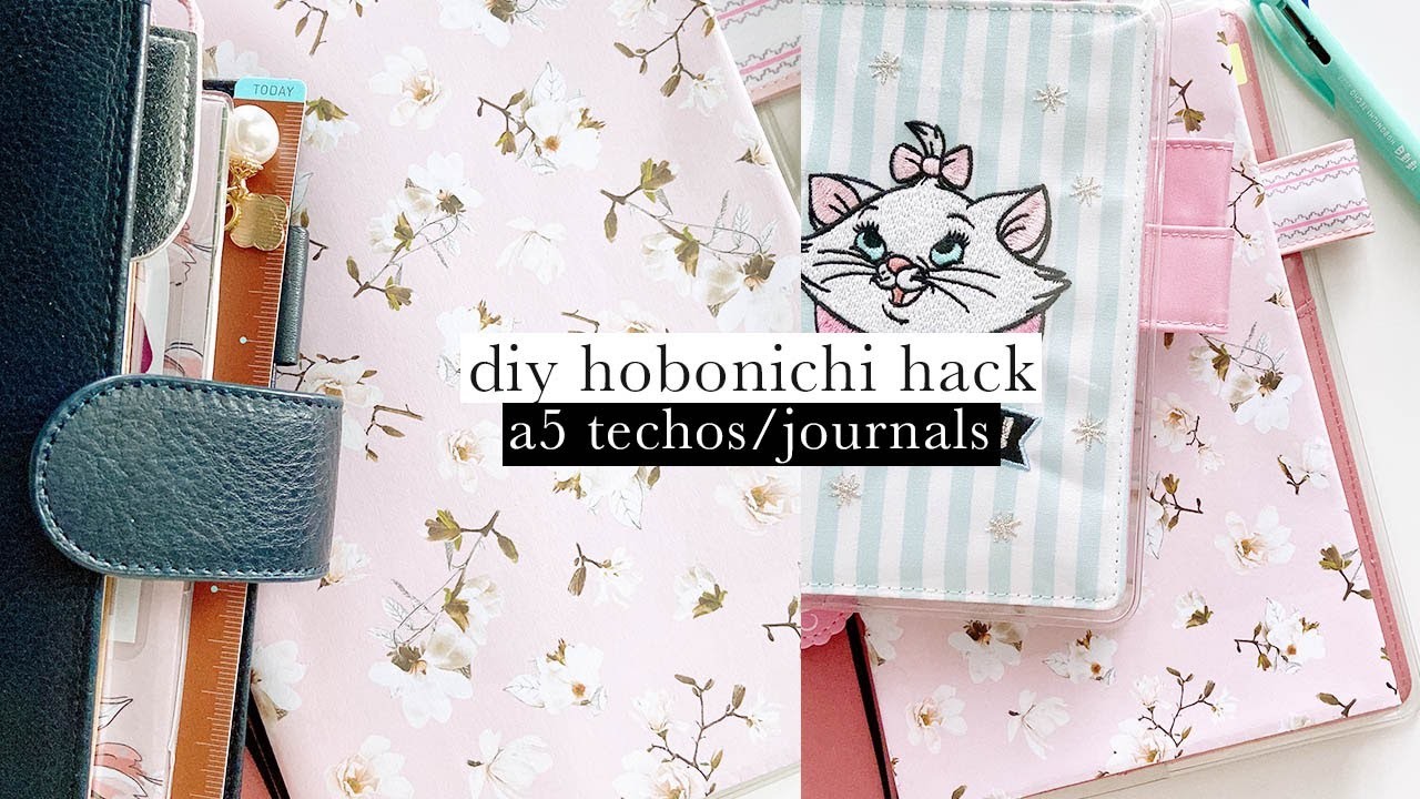 DIY Hobonichi Hack | Custom cover for you A5 Techo. Notebooks | Ariebea