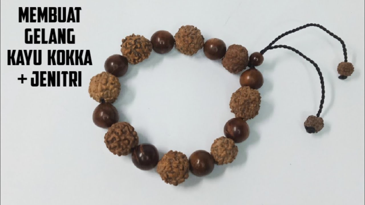 DIY : how to make kokka and jenitri wooden bracelets