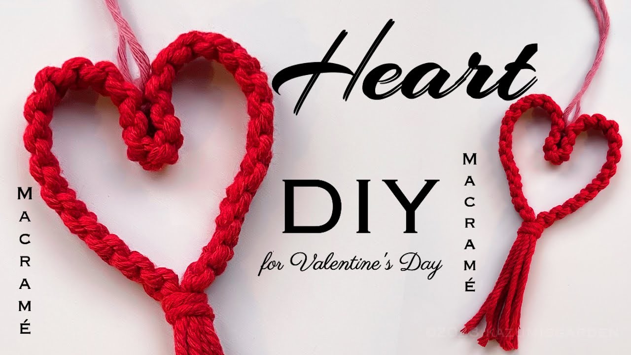 DIY Macrame Heart