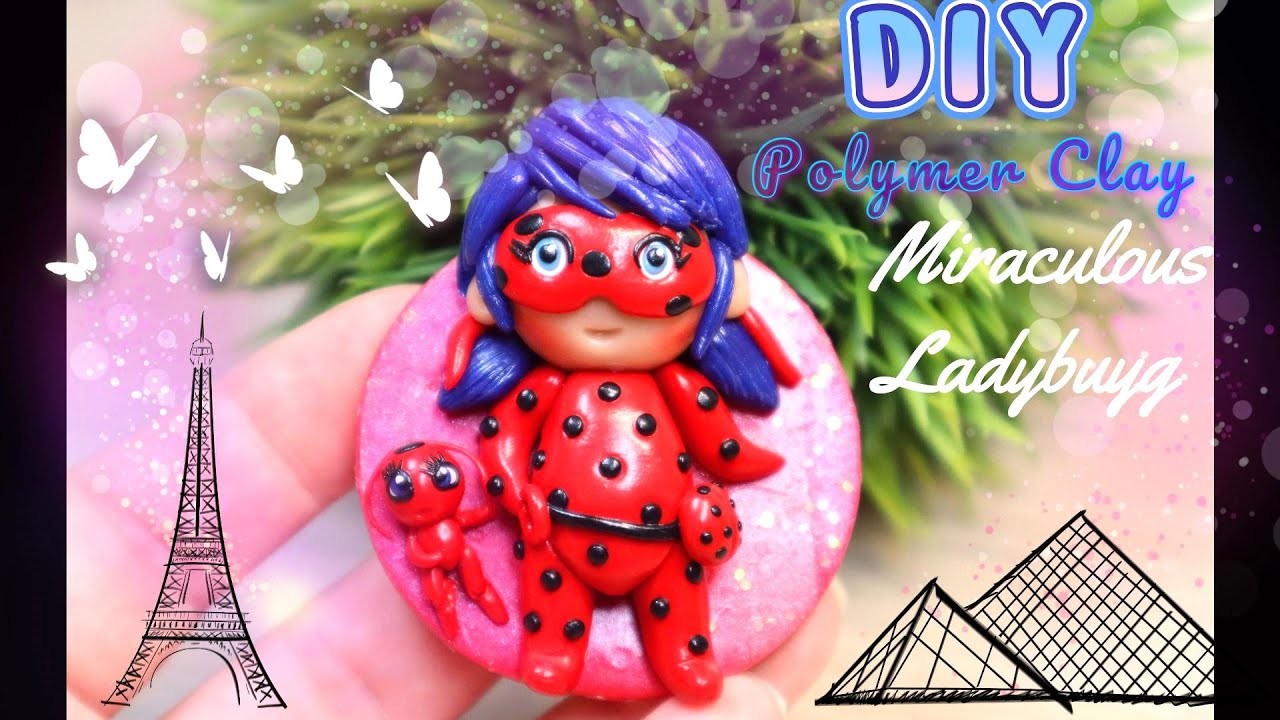 DIY Miraculous Ladybug| How to make Miraculous Ladybug| Polymer clay tutorial| Clay Ladybug| Chibi