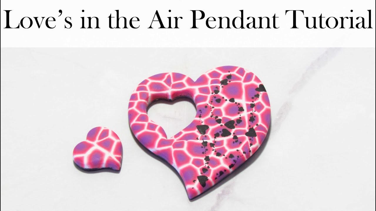 DIY Polymer Clay Tutorial: Love's in the Air Pendant Tutorial