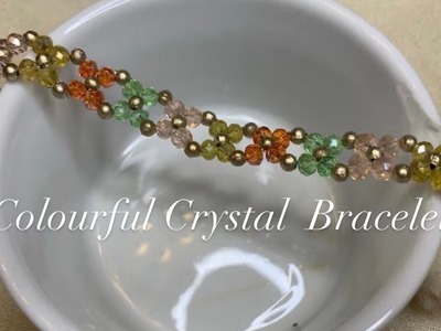 Easy Crystal bracelet tutorial || Step by Step Tutorial ✨