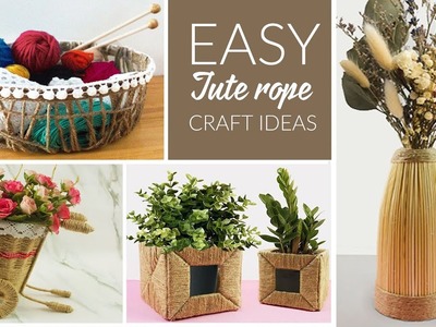 Easy Home Decor Ideas with Jute Rope |Jute Craft Ideas | Home Decor Ideas