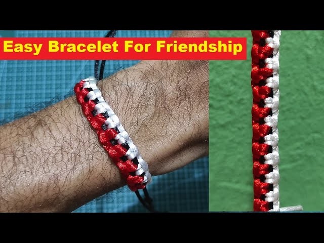 Easy Macrame Rope Bracelet For Friendship - How To Make DIY Rope Bracelet - Simple Macrame Tutorial