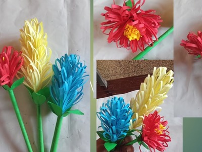 Easy paper flower | DIY crafts | Craft malayalam | home decor flower.