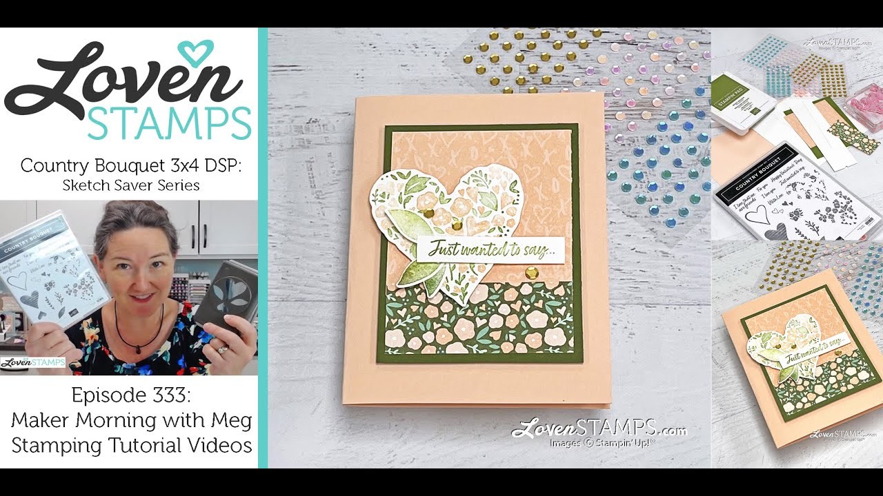 Ep 333, Simplest Card Layout Ever (with a Twist): 3x4 DSP Cards for Stampin' Up!®'s New Mini Catalog