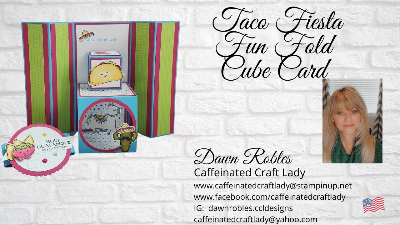 Fun Fold Cube Card featuring Taco Fiesta!