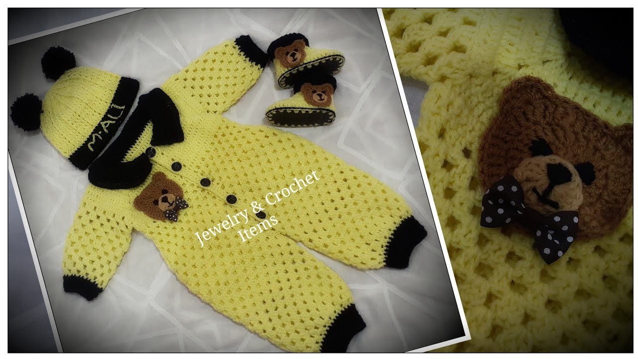 How To Crochet Newborn Romper (part 1)