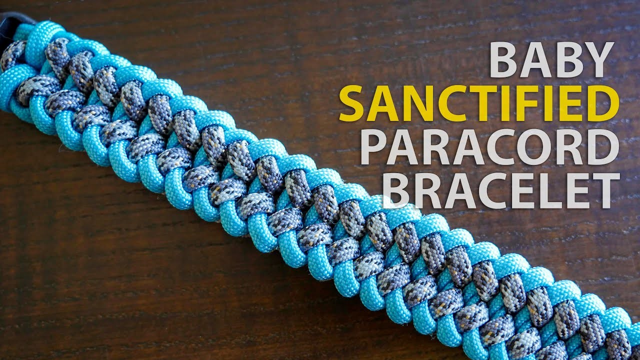 How to Make a Baby Sanctified Paracord Bracelet | EASY PARACORD BRACELET