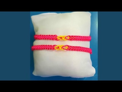 How to make a two color rope bracelet