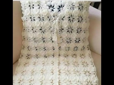 How to make crochet ladies jacket at home very easy - crosia jacket design women