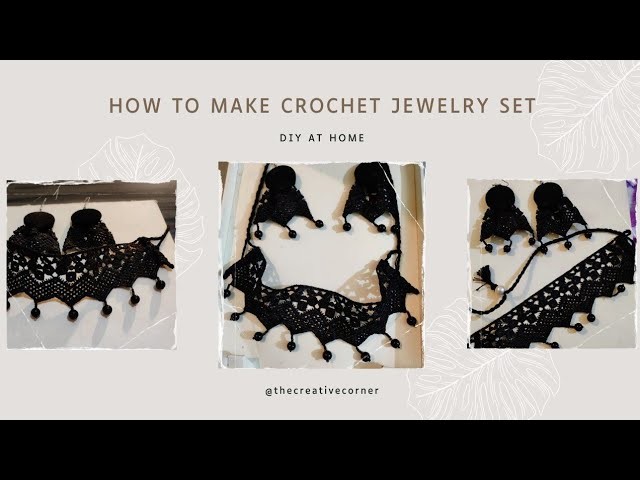 How to make #lace Jewellry set l DIY at home????????