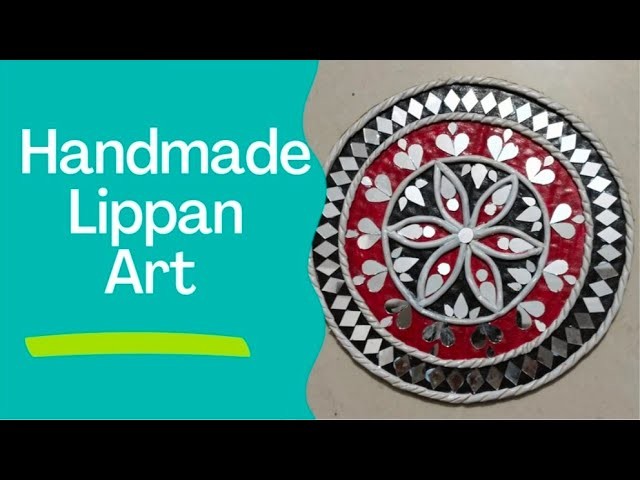 How To Make Lippan Art At Home | Handmade Lippan Art | Home Decor Idea From Clay #shorts #homedecor