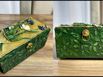 How to turn cardboard into a beautiful jewelry box.Tutorial