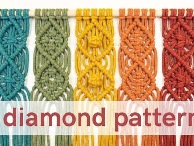 Learn 5 Diamond Patterns - The Beginner's Guide to Advanced Macrame Patterns