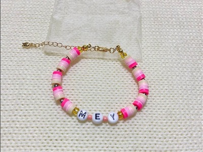 Making bracelets tutorial | clay beads bracelet | DIY | handmade with love by Simie
