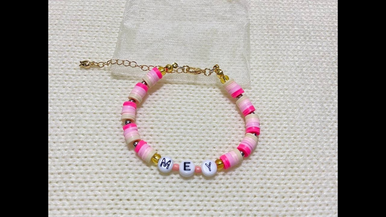 Making bracelets tutorial | clay beads bracelet | DIY | handmade with love by Simie