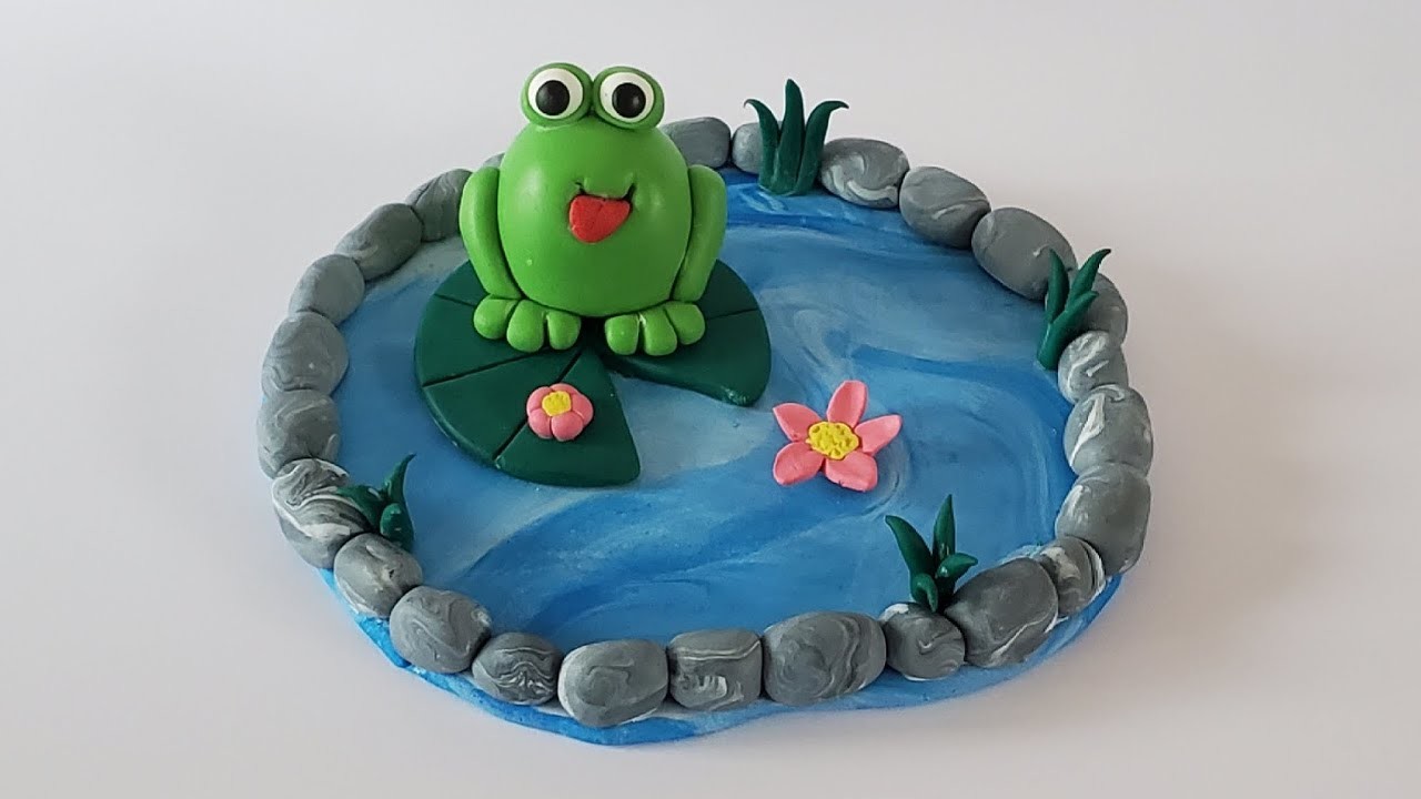 Making frog with polymer clay | frog with polymer clay | Polymer clay tutorial | clay art | DIY |