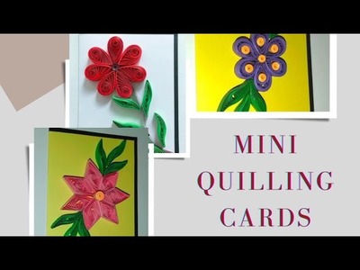 Minicraft | Card | Paper card | How to make a quilling card | DIY paper card | Cute mini card |