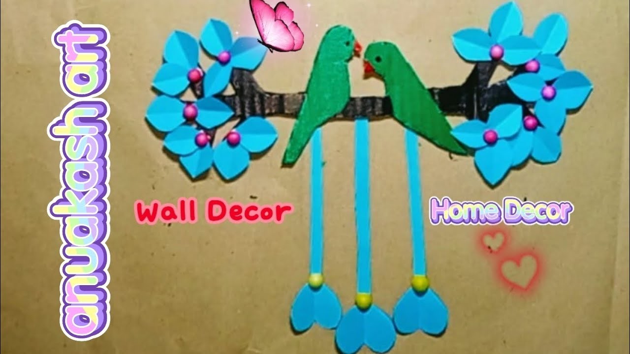 Paper Craft For Home  Decoration | Wall Hanging  Ideas | Paper Flower Wall Hanging | Paper Craft.