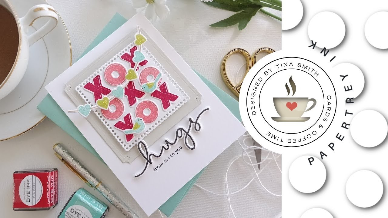 Papertrey Ink | Tiers of Cheer: Valentine | DIY Card by Tina Smith