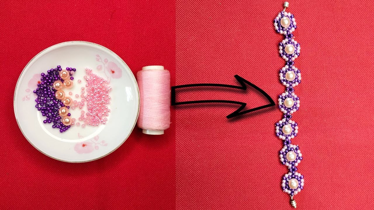 Round flower pattern as a bead