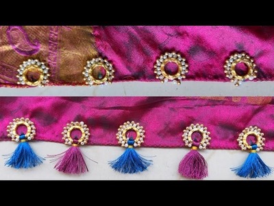 Saree Kuchu New Designs | Latest Kuchu Designs 2023 | Tassel Grand Look design double color thread
