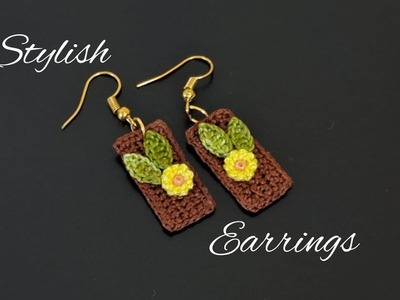 SIMPLE AND STYLISH EARRINGS | VERY EASY PATTERN