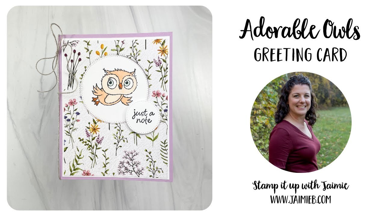 Stampin' Up! Adorable Owls Fun Fold Card Tutorial