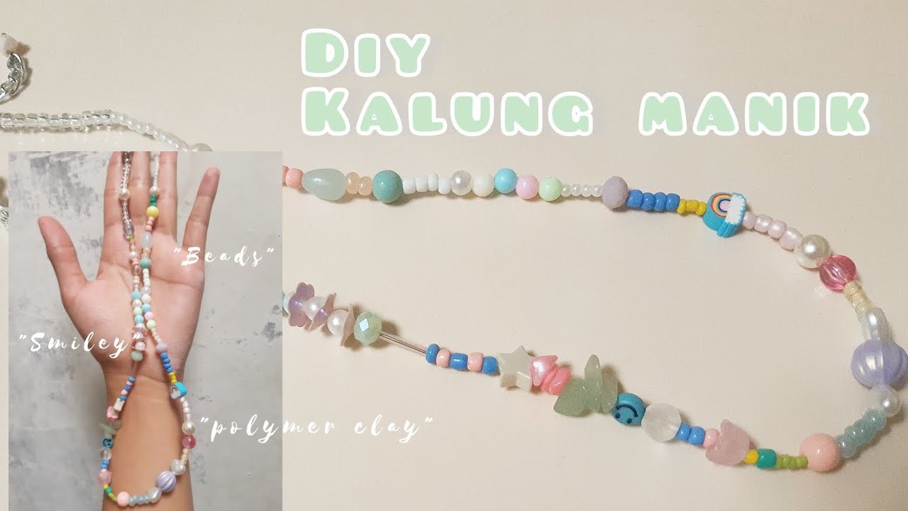 TUTORIAL KALUNG MANIK| NECKLACE BEADS|KALUNG BEADS|KALUNG HIJAB|MANIK MANIK|NUNAK CRAFT