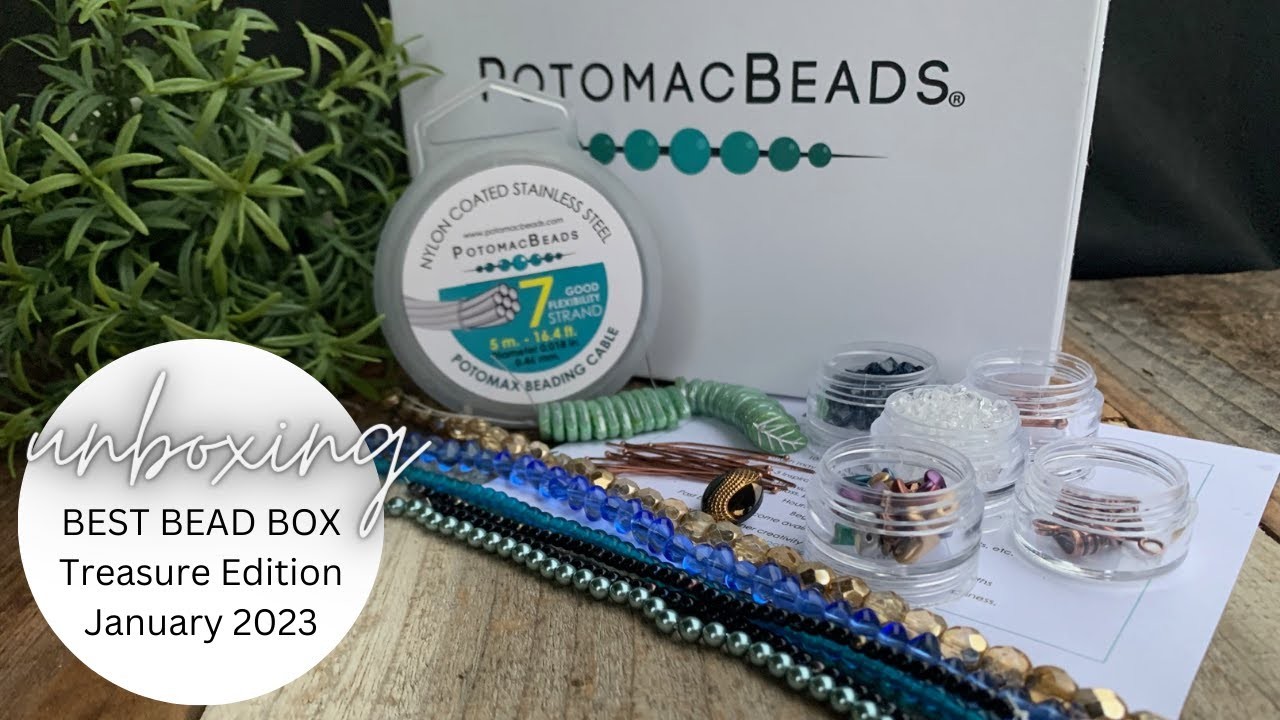 Unboxing Best Bead Box: Treasure Edition - January 2023 from @Potomacbeadco