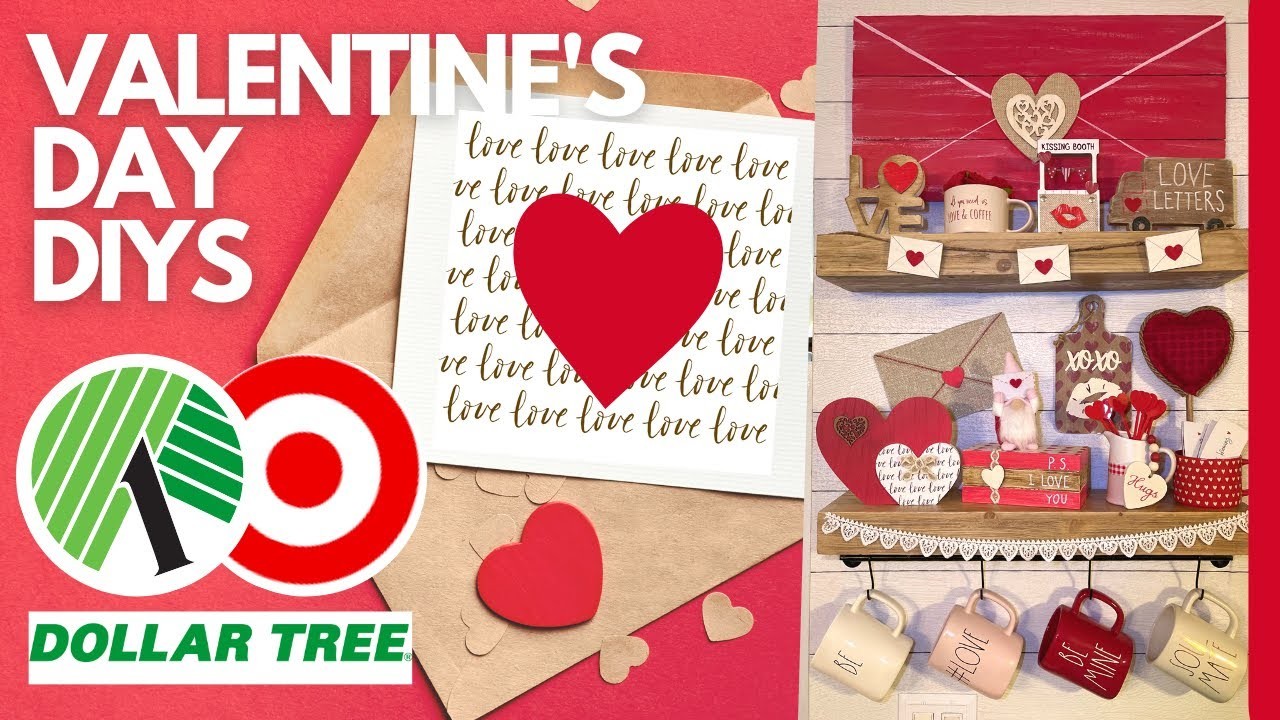 ???? 15 NEW Valentine's Day DIYS LOVE LETTERS Coffee Bar #11 2023 (Dollar Tree) Hacks