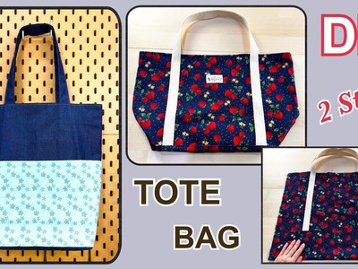 2 Styles Tote Bag | Diy Simple Tote Bag Sewing Tutorial | How to Make 2 Ideas Handbag Easy Sewing |
