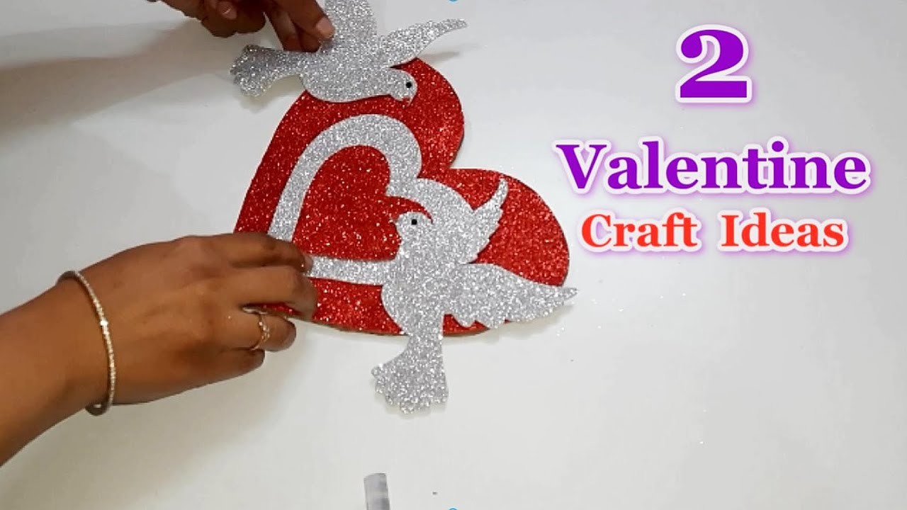 2 Valentine day Special Showpiece made for room decoration  | DIY valentine day craft ideas