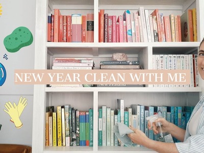 ???? 2023 NEW YEAR CLEAN WITH ME | Deep Cleaning + Putting Away Decorations | CARLY MORTON