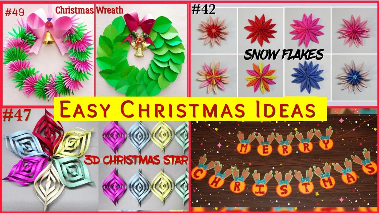 4 Economical Christmas Decorations Ideas for home decoration.Home decoration ideas.Christmas decor