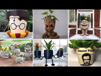 50+ funny diy flower pots ideas. pot decor. pot plantation. garden decor ideas 2023