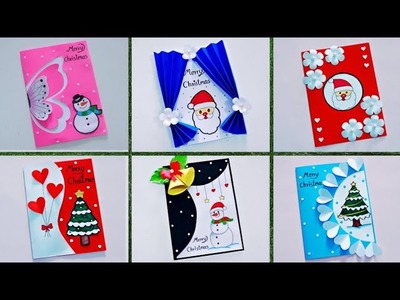6 Easy and Beautiful Christmas Greetings Card Idea | Merry Christmas Card Idea 2022