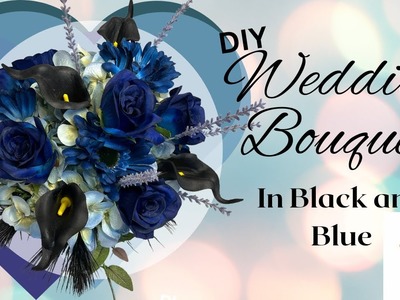 Blue Wedding Bouquet | #diy | #wedding | #silkflowers