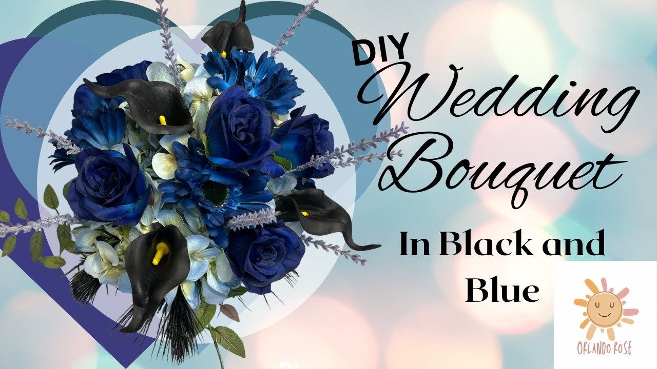 Blue Wedding Bouquet | #diy | #wedding | #silkflowers