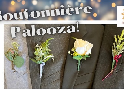 Boutonniere Palooza! | #diy | #wedding