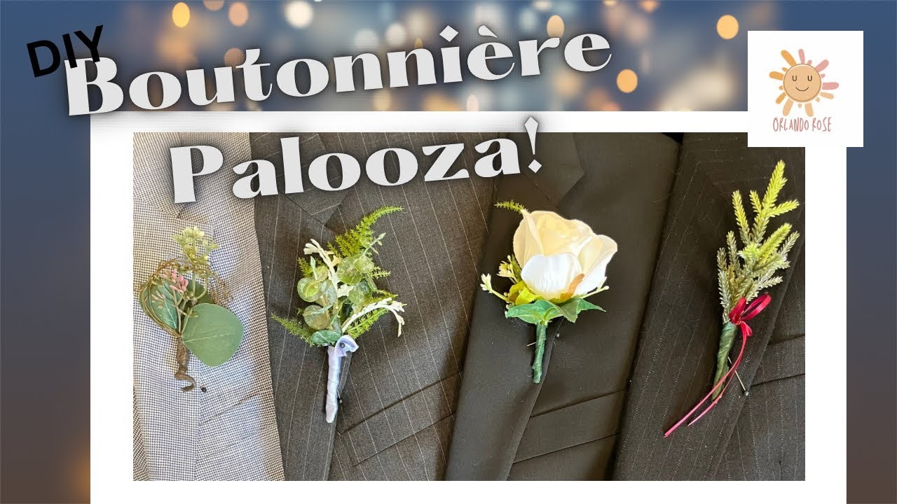 Boutonniere Palooza! | #diy | #wedding