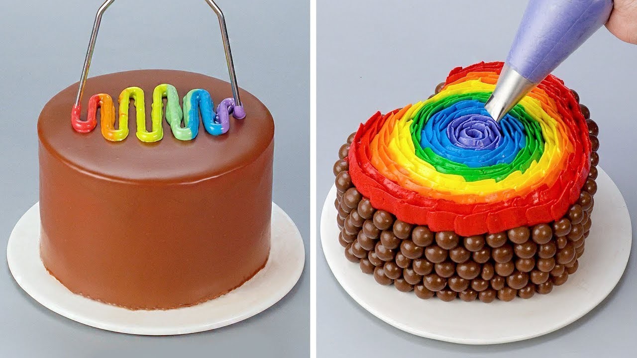 Creative and Tasty Chocolate Cake Decorating Recipes | So Yummy Rainbow Chocolate Cake Recipes