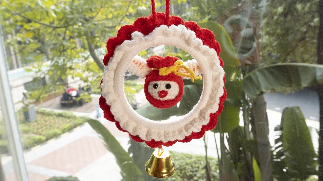 Crochet Car Hanging Rabbit Accessories | DIY Car Hanging Ornament | Handmade Car Hanging Year Rabbit