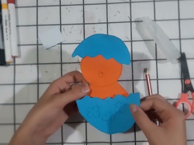 Cut, Paste the Incubator Chicken | Paper Craft Ideas for Room Decoration | Easy tutorial