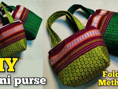 Cute mini purse making at home | 2 Easy Bag making ideas. bag cutting and stitching. handbag. pouch
