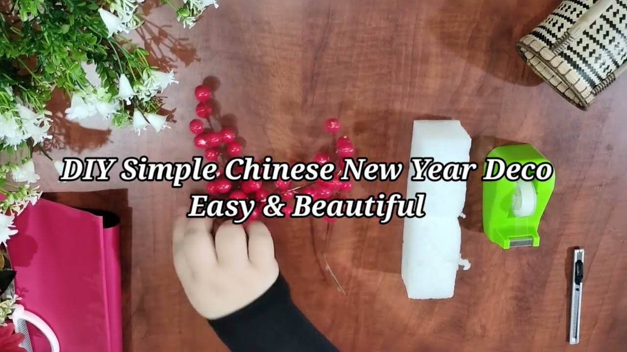 DIY Chinese New Year decorations red bouquet || Diy easy and beautiful #diy #chinesenewyear #cny