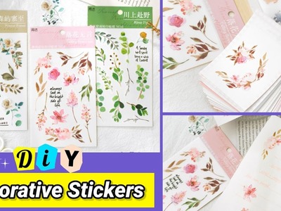 DIY Decorative Stickers for Journal. How to make decorative stickers at home